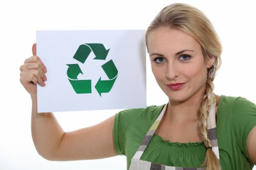 Bulky waste removal service in action